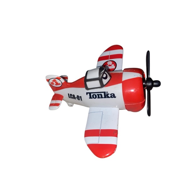 Tonka Lil Chuck Airlines Stuie Stunts Die-Cast & Plastic Red & White Toy Plane - Picture 7 of 11